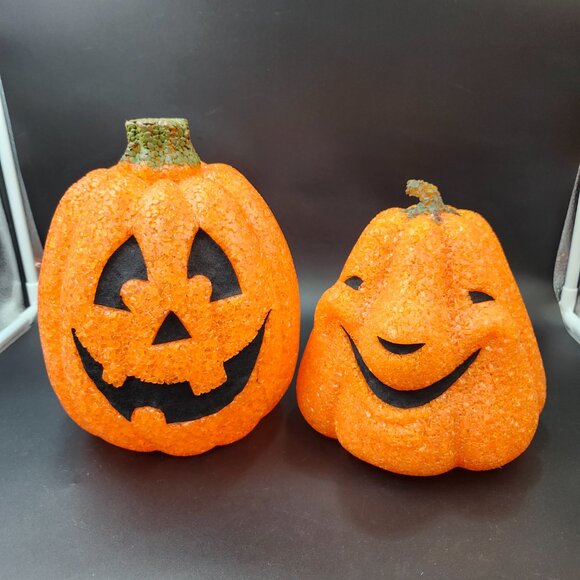 Halloween Popcorn Jelly Plastic LED Jack O Lanterns - Picture 3 of 8